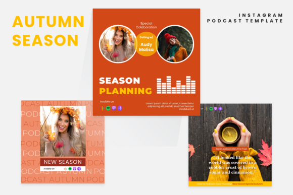 Download Instagram Posdcast Template - Auntumn - Premium Resources
