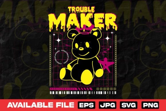 Download Trouble Maker Bear Doll Urban Design - Urban Collection