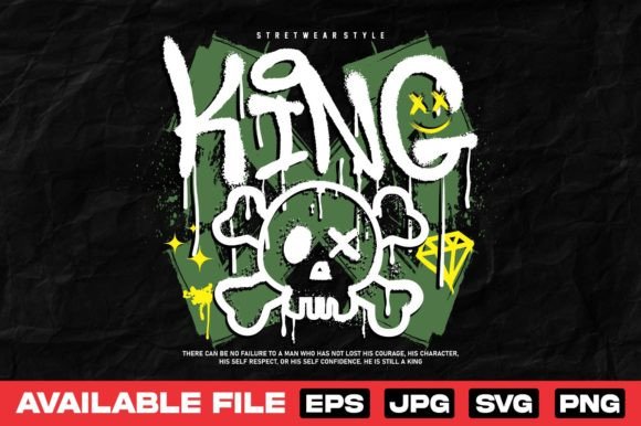 Download Skull Graffiti Urban Streetwear Design - Urban Collection